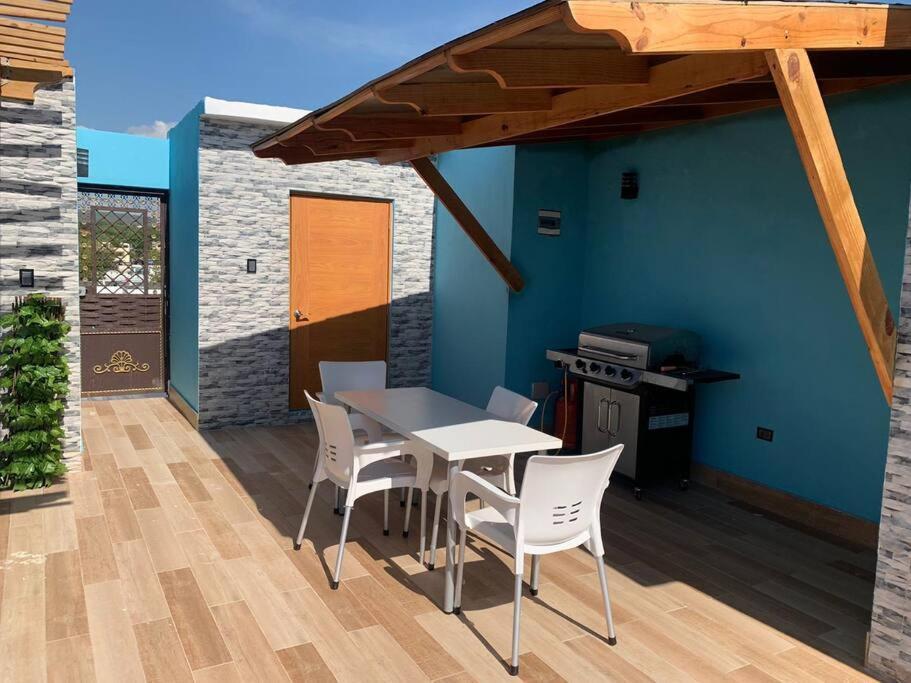 Apart. Bbq, Jacuzzi Y Vista Al Mar, 4Hb/Ac. Barahona Exterior photo