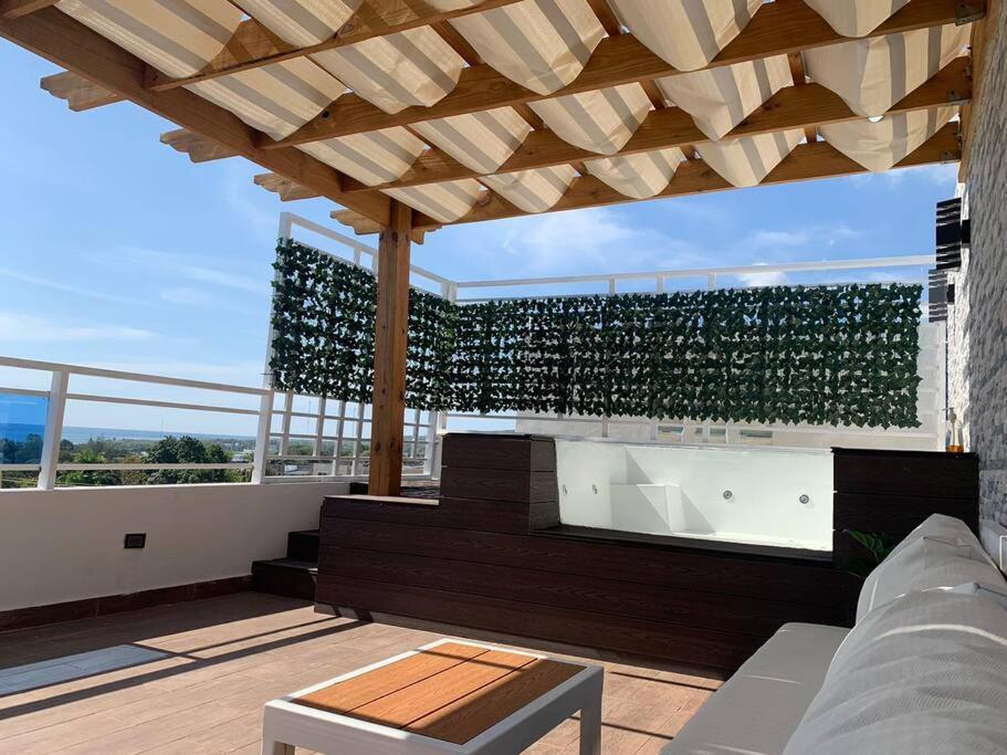 Apart. Bbq, Jacuzzi Y Vista Al Mar, 4Hb/Ac. Barahona Exterior photo